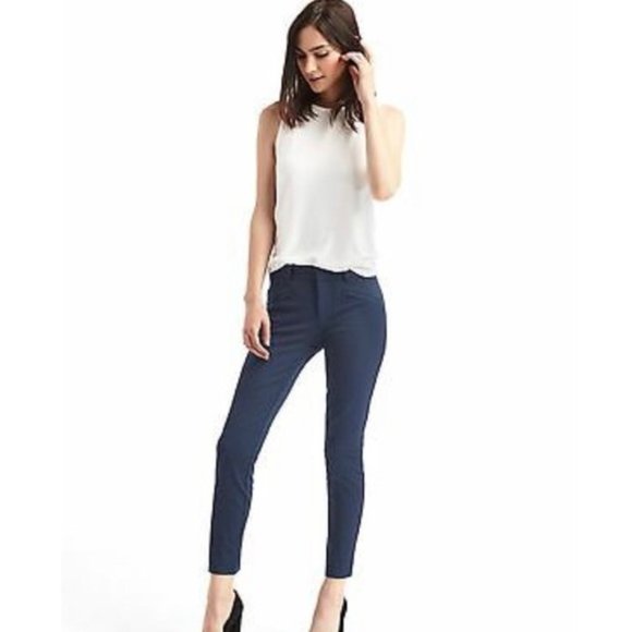 Gap Skinny Ankle Blue Paisley 00R - Picture 1 of 8